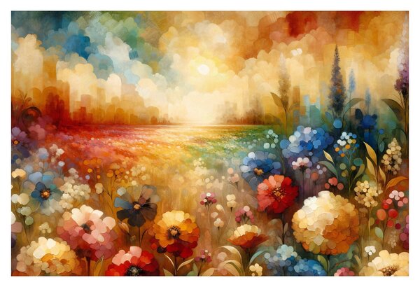 Kép - Színes rét (90x60 cm)