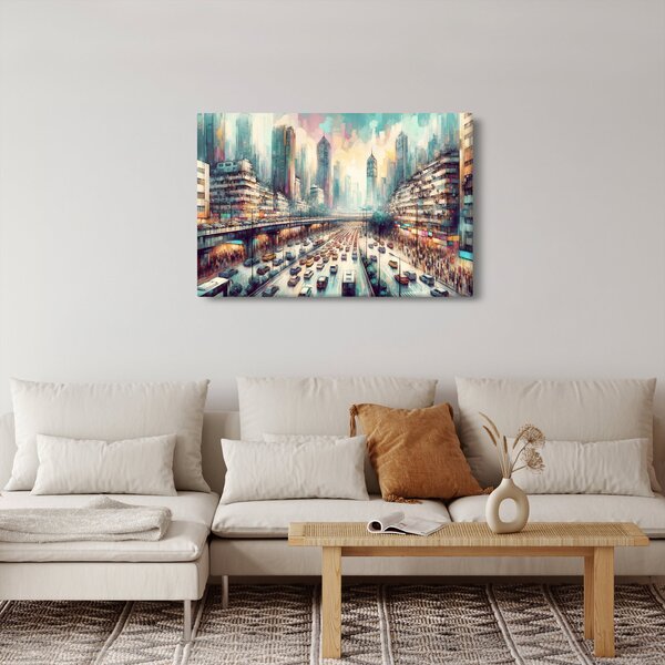Kép - Városi élet (90x60 cm)