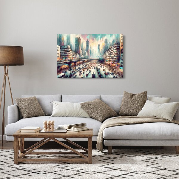 Kép - Városi élet (90x60 cm)