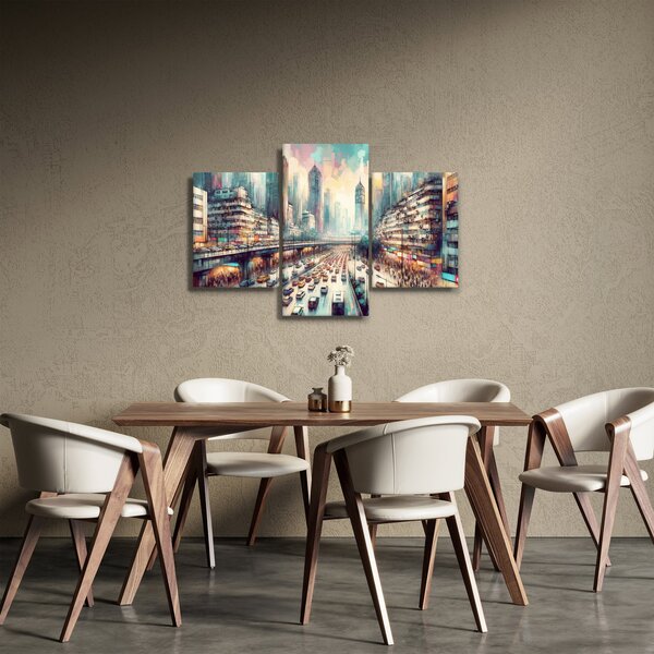 Kép - Városi élet (90x60 cm)