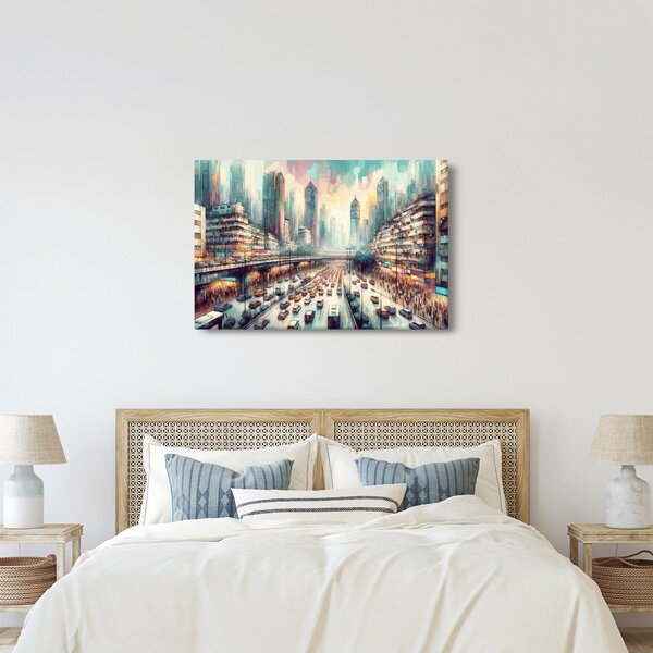 Kép - Városi élet (90x60 cm)