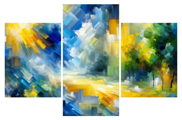 Kép - Absztrakt napos nap (90x60 cm)