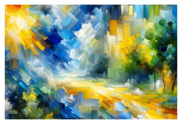 Kép - Absztrakt napos nap (90x60 cm)