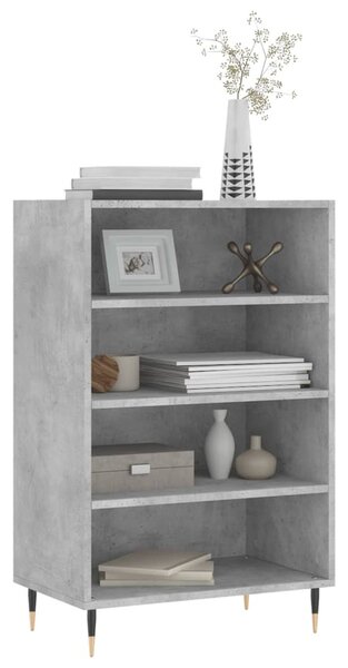 Betonszürke szerelt fa magasszekrény 57 x 35 x 90 cm
