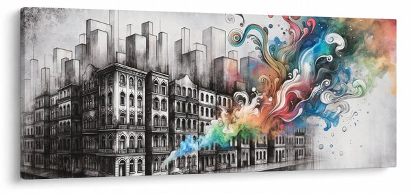 Kép - Ipari élet (120x50 cm)