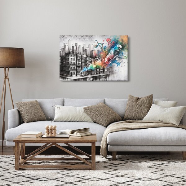 Kép - Ipari élet (90x60 cm)