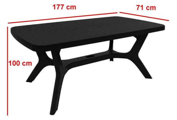 Balorca Kerti Bútor Szett - 4 Személyes - Asztal és 4 Szék