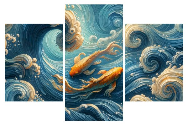 Kép - Aranyhalak (90x60 cm)