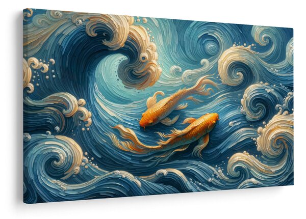 Kép - Aranyhalak (90x60 cm)