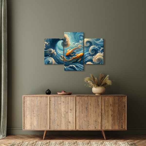 Kép - Aranyhalak (90x60 cm)