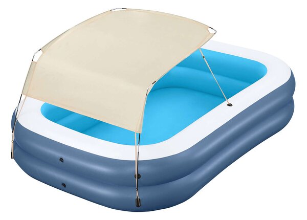 Bestway családi felfújható medence mozgatható tetővel 254x178x140 cm