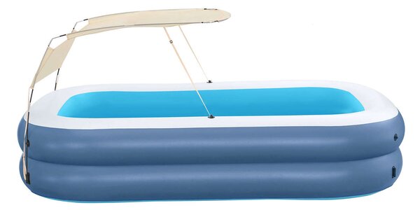 Bestway családi felfújható medence mozgatható tetővel 254x178x140 cm