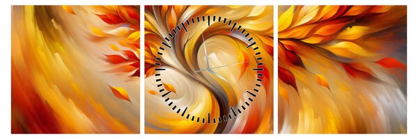 Kép - Őszi fa (órával) (90x30 cm)