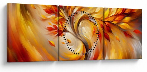 Kép - Őszi fa (órával) (90x30 cm)