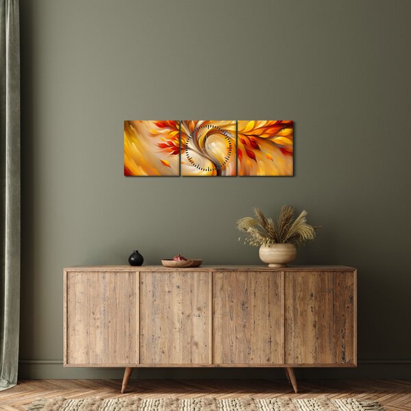 Kép - Őszi fa (órával) (90x30 cm)
