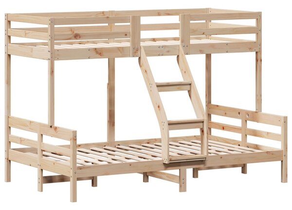 Tömör fenyőfa emeletes ágy 80x200/120x200 cm
