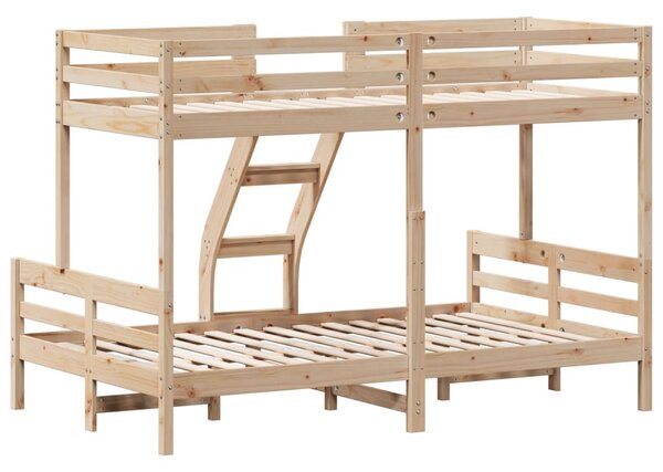 Tömör fenyőfa emeletes ágy 80x200/120x200 cm