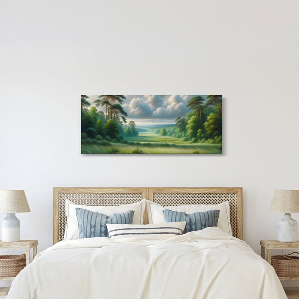 Kép - Zöld táj (120x50 cm)