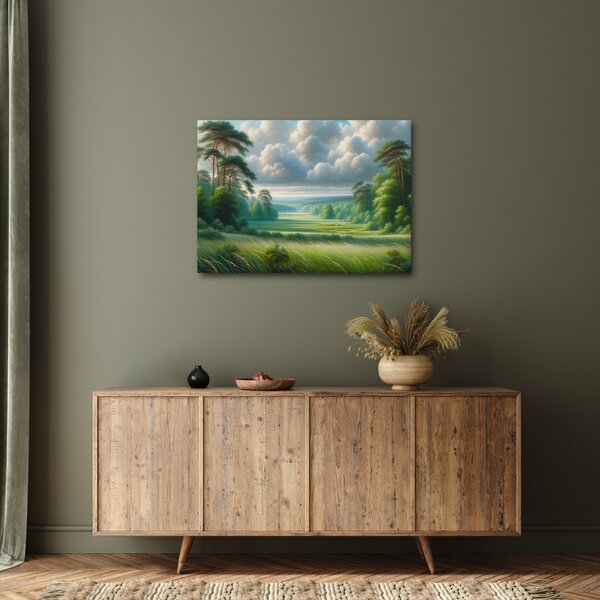 Kép - Zöld táj (70x50 cm)