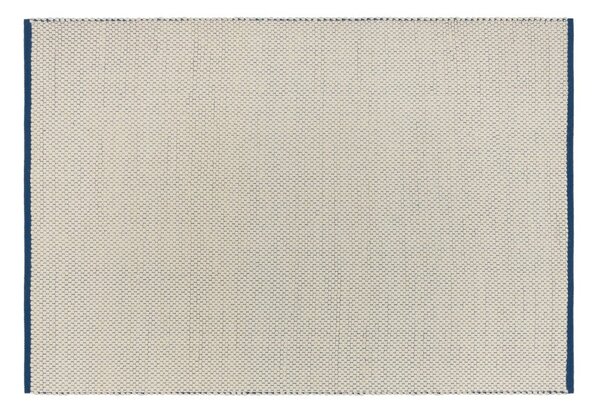 Kék-bézs kézi szövésű gyapjú szőnyeg 170x240 cm Lenu – noo.ma