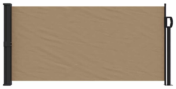 Tópszínű behúzható oldalsó napellenző 100 x 300 cm