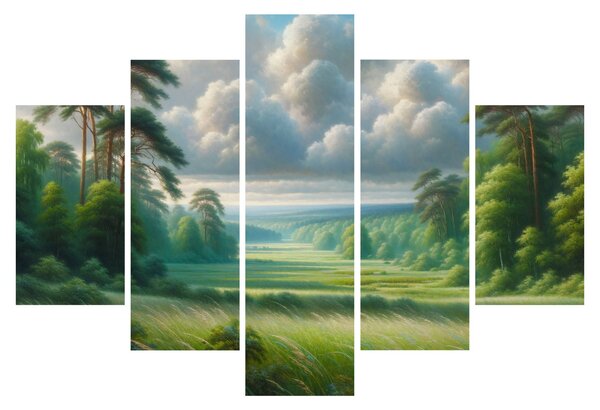 Kép - Zöld táj (150x105 cm)