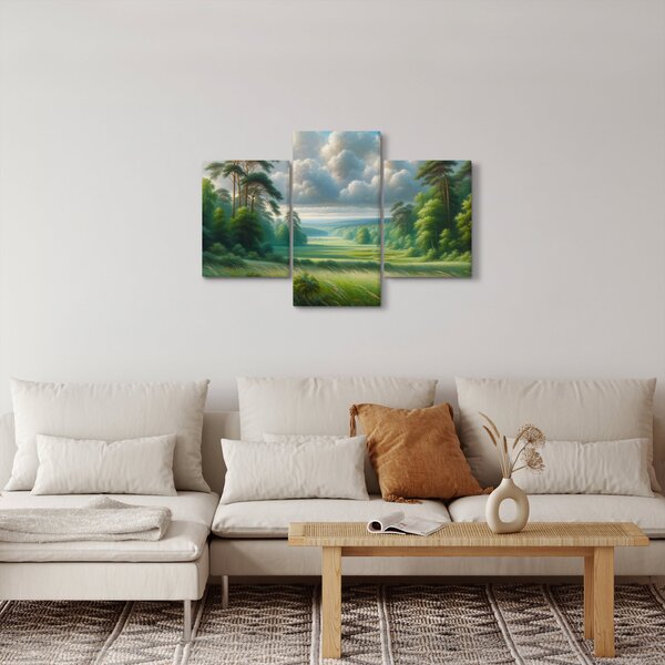 Kép - Zöld táj (90x60 cm)