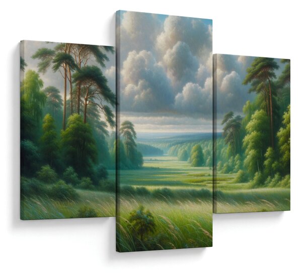 Kép - Zöld táj (90x60 cm)