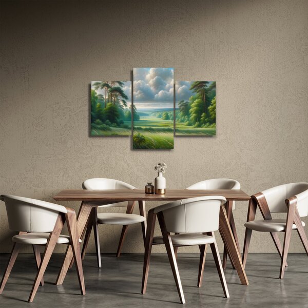 Kép - Zöld táj (90x60 cm)