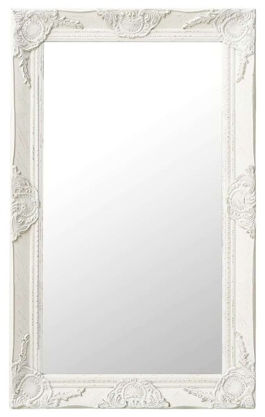 VidaXL fehér barokk stílusú fali tükör 50 x 80 cm