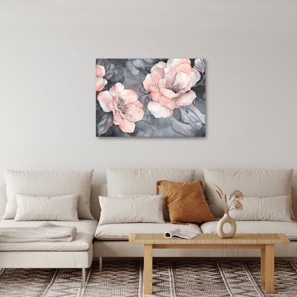 Kép - Virágok vázlata (70x50 cm)