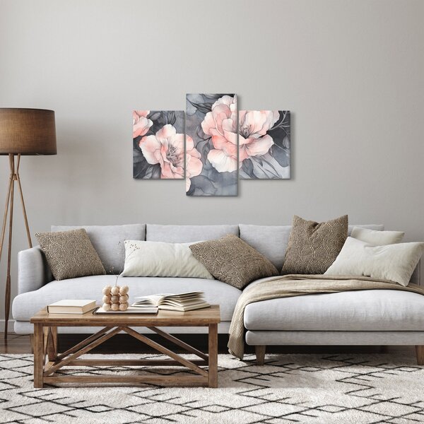 Kép - Virágok vázlata (90x60 cm)
