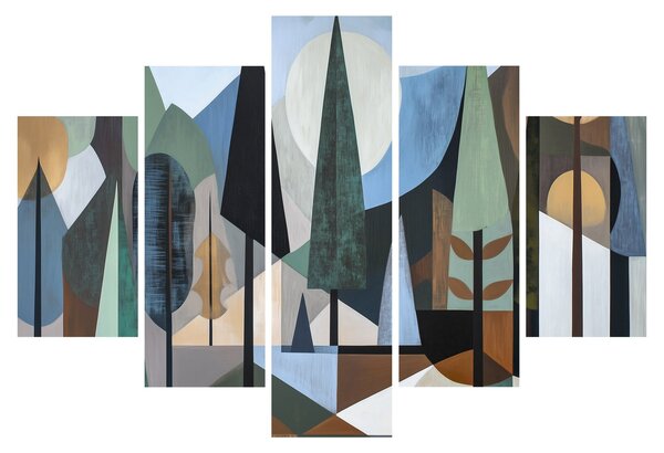 Kép - Természetes geometriai absztrakció II. (150x105 cm)