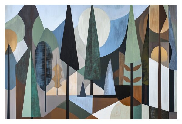 Kép - Természetes geometriai absztrakció II. (90x60 cm)