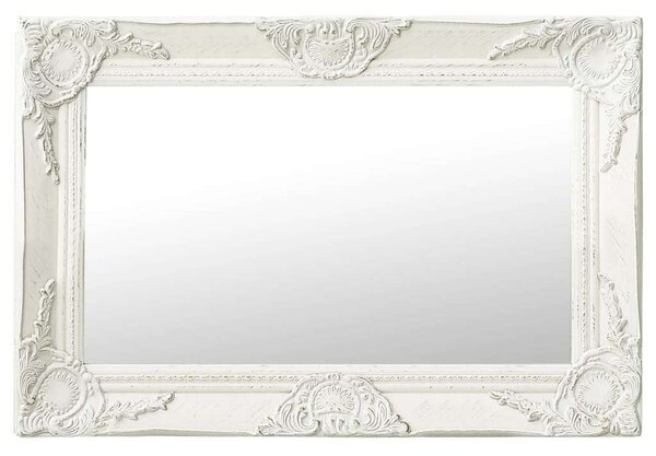 VidaXL fehér barokk stílusú fali tükör 60 x 40 cm
