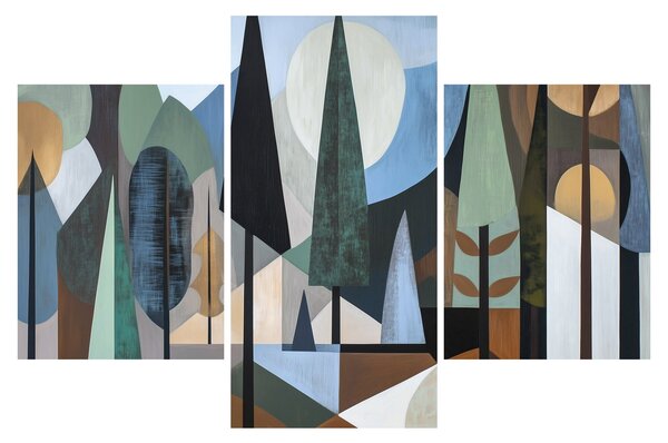 Kép - Természetes geometriai absztrakció II. (90x60 cm)