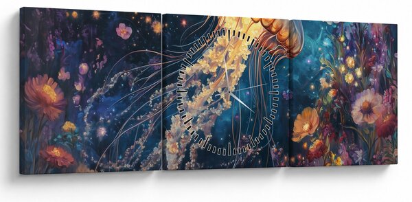 Kép - Varázslatos medúza (órával) (90x30 cm)