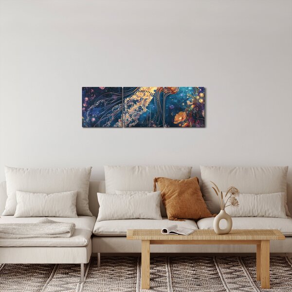 Kép - Varázslatos medúza (órával) (90x30 cm)