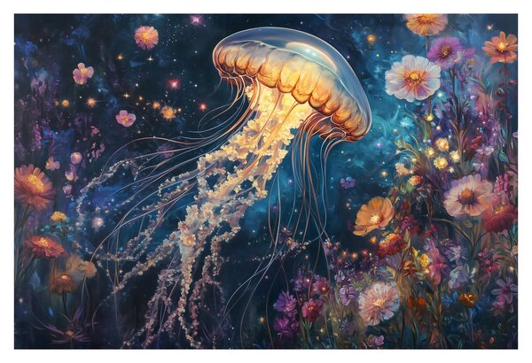 Kép - Varázslatos medúza (90x60 cm)