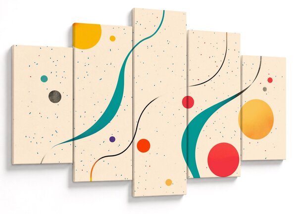 Kép - Minimalista színes illusztráció (150x105 cm)
