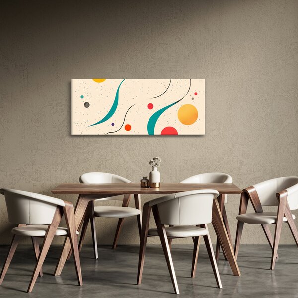 Kép - Minimalista színes illusztráció (120x50 cm)