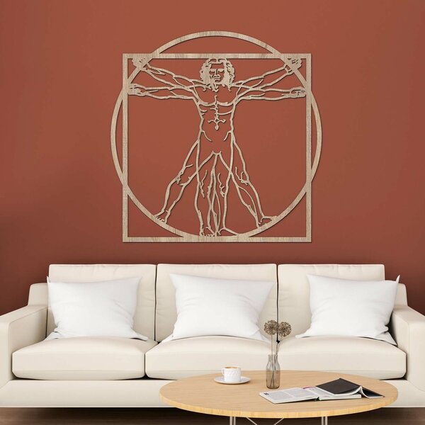 DUBLEZ | Leonardo da Vinci faképe - Vitruvius ember | Fali kép