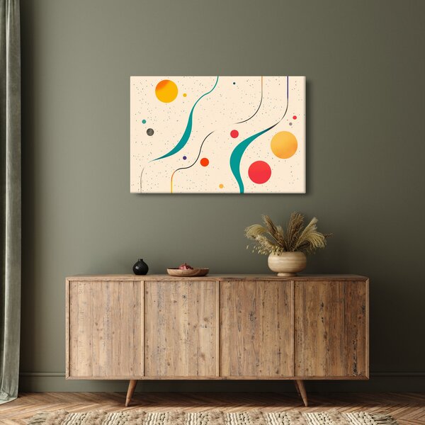 Kép - Minimalista színes illusztráció (90x60 cm)