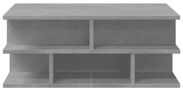 Betonszürke szerelt fa dohányzóasztal 70x70x29 cm