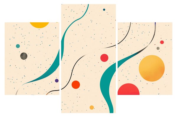 Kép - Minimalista színes illusztráció (90x60 cm)