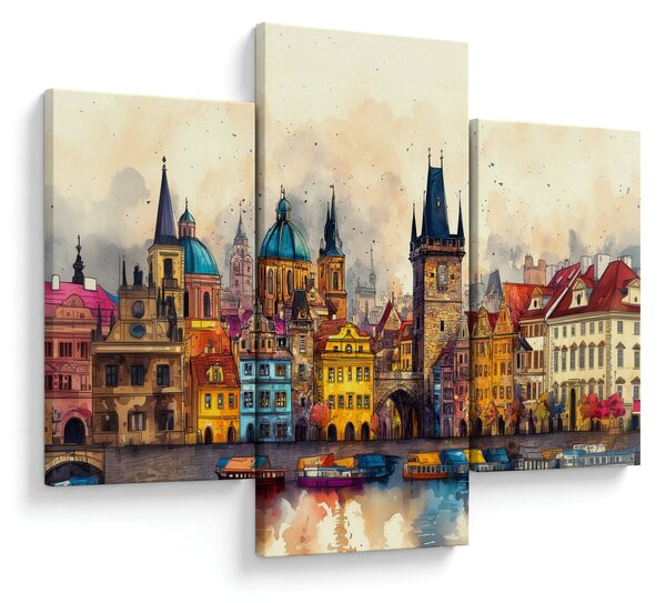 Kép - Ősz a festett városban (90x60 cm)