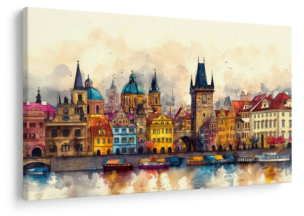 Kép - Ősz a festett városban (90x60 cm)