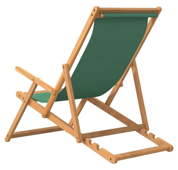 Zöld tömör tíkfa összecsukható strandszék