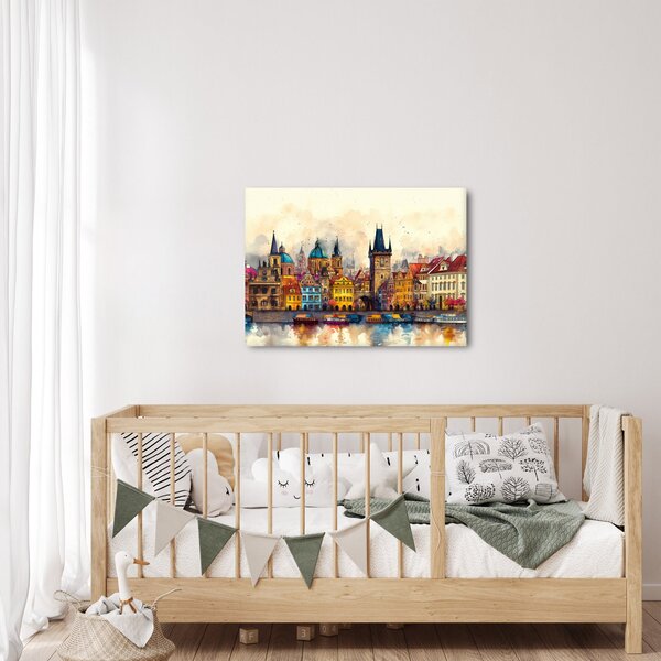 Kép - Ősz a festett városban (70x50 cm)