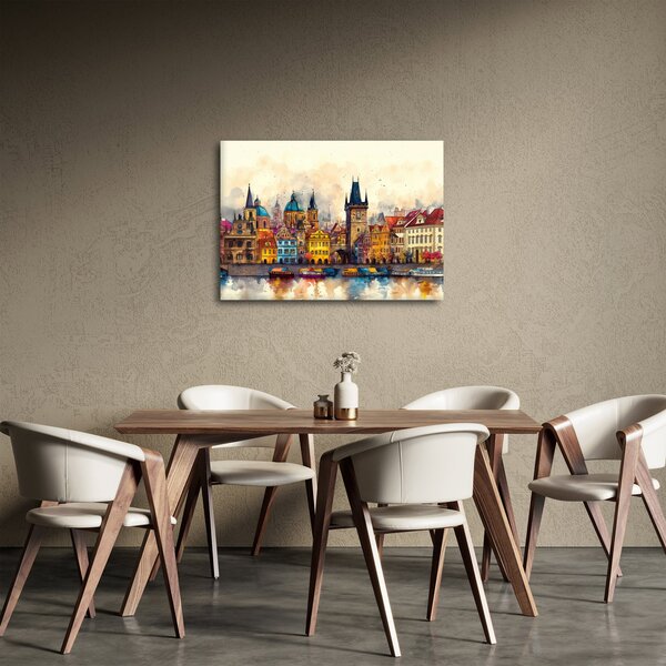 Kép - Ősz a festett városban (70x50 cm)